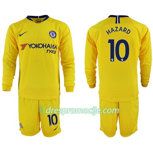 Chelsea Dres Hazard 10 Dječji Gostujući 2018/19 Dugim Rukavima Chelsea Dres Hazard 10 Dječji Gostujući 2018/19 Dugim Rukavima